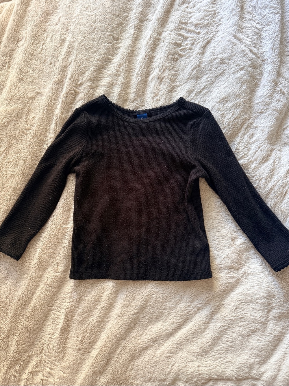 Old Navy Black Long-Sleeve Knit Top for Kids